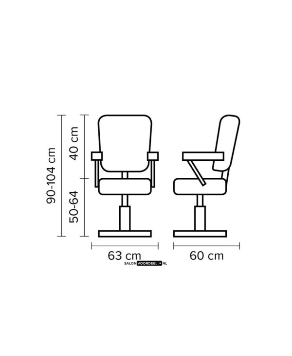 dames kappersstoel sandro h 4