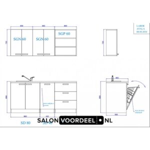 Chemie hoek 180 cm 1