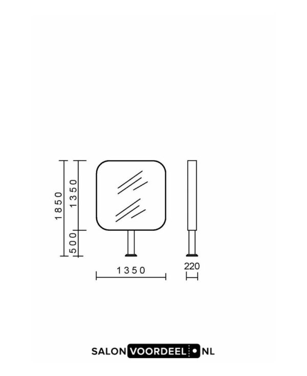 Spiegel Eiland I Pure 2