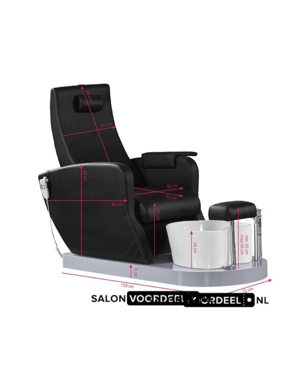 Voet Spa Pedicure Azzurro Zwart 6