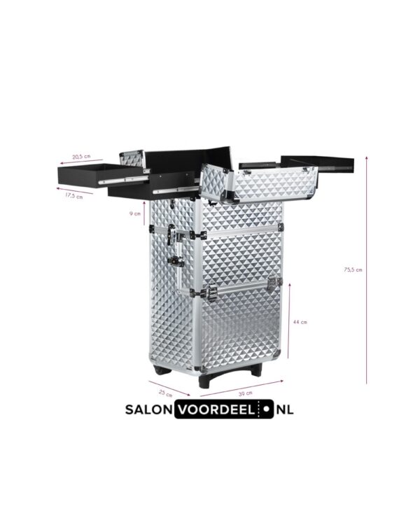 Beauty Koffer SA102 SILVER 7