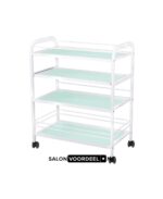 Werkwagen Beauty met glazen planken 1