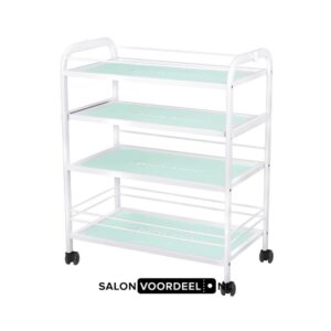 Werkwagen Beauty met glazen planken 1