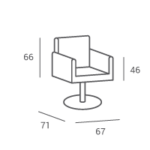 Kappersstoel Zofia Ayala - Afbeelding 5