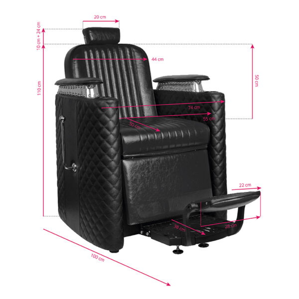 Gabbiano Barberstoel Bernardo Zwart  7