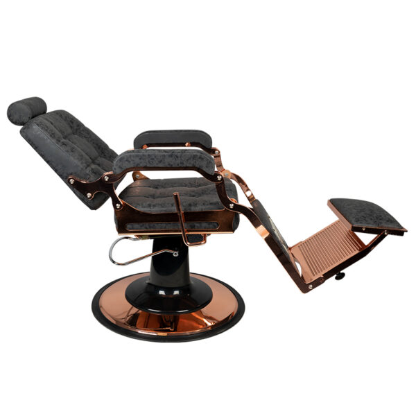 Gabbiano Barberstoel Boss HD Copper Oud Leer Zwart  4