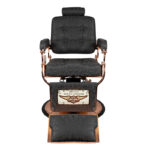 Gabbiano Barberstoel Boss HD Copper Oud Leer Zwart  6