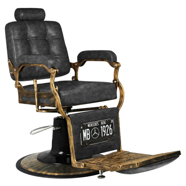 Gabbiano Barberstoel Boss MB Oud Leer Zwart  2