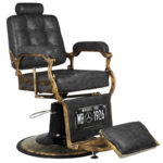 Gabbiano Barberstoel Boss MB Oud Leer Zwart  1
