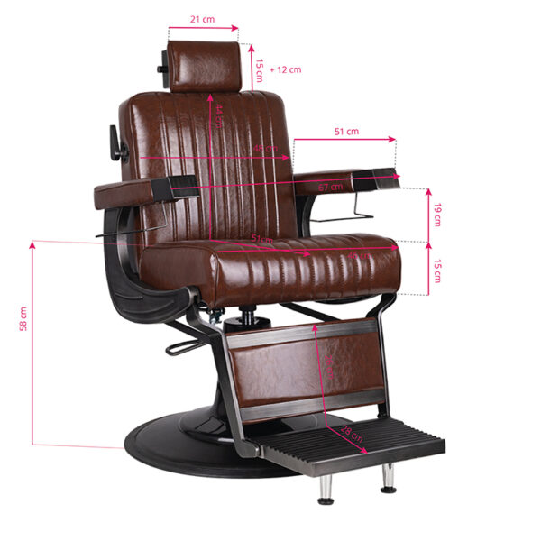 Gabbiano Barberstoel Continental Loft Bruin  2