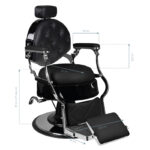 Gabbiano Barberstoel Ettore Zwart  4