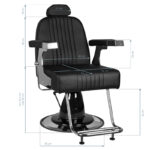 Gabbiano Barberstoel Gino Zwart  6