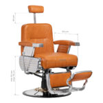 Gabbiano Barberstoel Livio Bruin  3