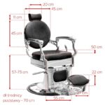 Gabbiano Barberstoel President Zwart  6