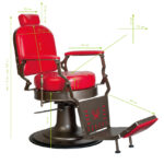 Gabbiano Barberstoel Red Star  9