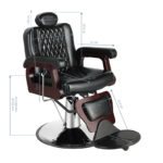 Gabbiano Barberstoel Rocco Zwart  9