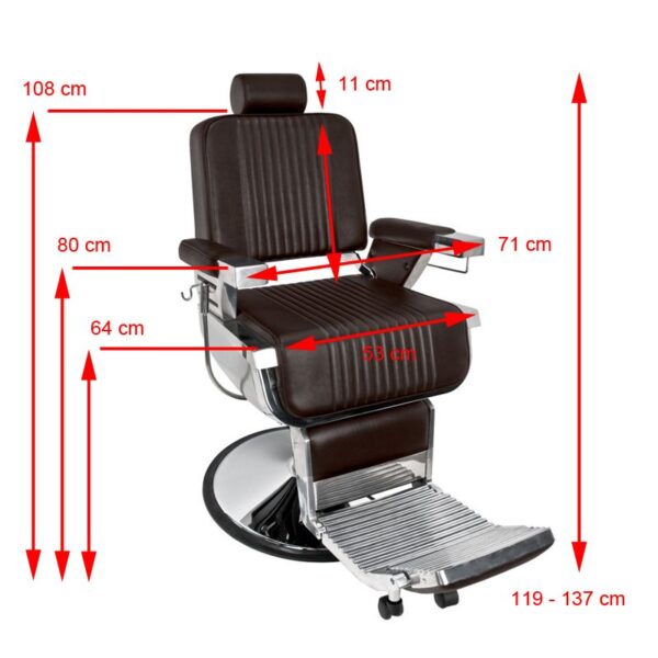 Gabbiano Barberstoel Royal Bruin  6