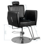 Hair System Barberstoel 0-179 Zwart  7