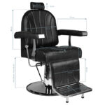 Hair system Barberstoel SM138 zwart  7