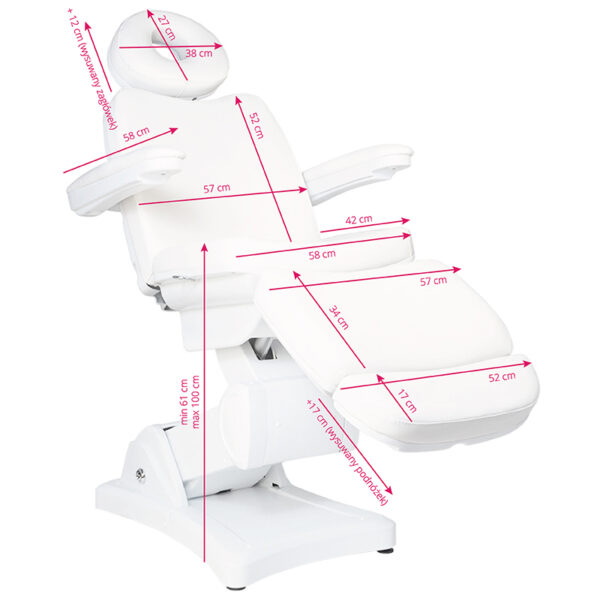 Elektrische Behandelstoel 2342 3 Motoren Wit  8