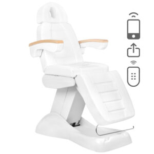 Elektrische Behandelstoel Lux 3 Motoren Wit draadloze bediening  1