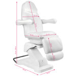 Elektrische behandelstoel Basic 161 Wit  9