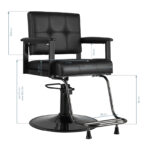 Gabbiano Kappersstoel Amelia Zwart  5