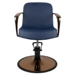 Gabbiano Kappersstoel Bologna Koper Marineblauw  3