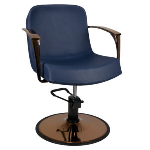 Gabbiano Kappersstoel Bologna Koper Marineblauw  1