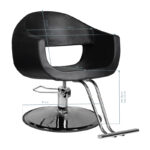 Gabbiano Kappersstoel Como Zwart  5