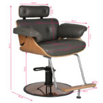 Gabbiano Kappersstoel Florence Grijs  5