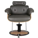 Gabbiano Kappersstoel Florence Grijs Met Verstelbare Hoofdsteun  2