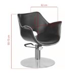 Gabbiano Kappersstoel Geneve Zwart  3