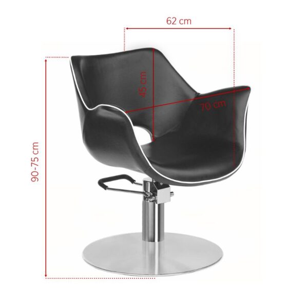 Gabbiano Kappersstoel Geneve Zwart  3