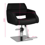 Gabbiano Kappersstoel Istanbul Zwart  5