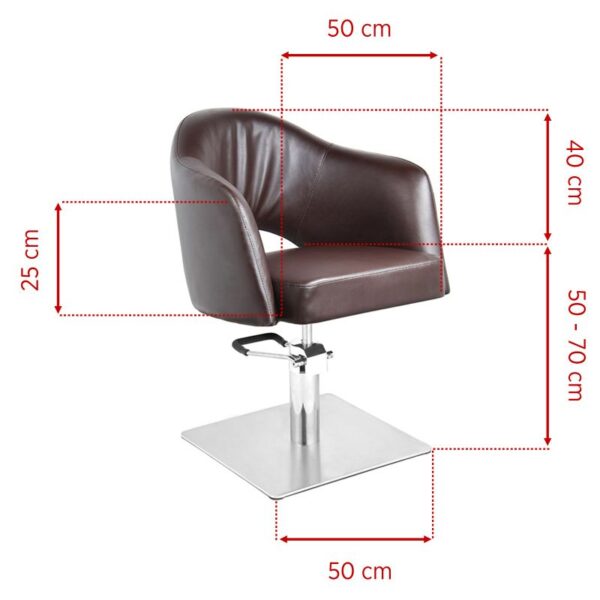 Gabbiano Kappersstoel Lissabon Bruin  2