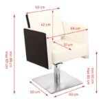 Gabbiano Kappersstoel Madrid Beige/Bruin  2