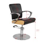 Gabbiano Kappersstoel Sevilla Bruin  3