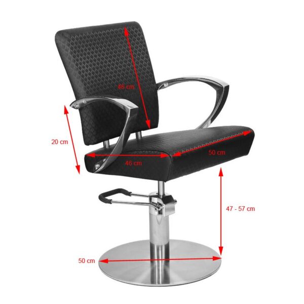 Gabbiano Kappersstoel Sevilla Zwart  4