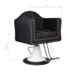 Gabbiano Kappersstoel Stuttgart Zwart  4