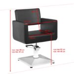 Gabbiano Kappersstoel Turijn Zwart  5