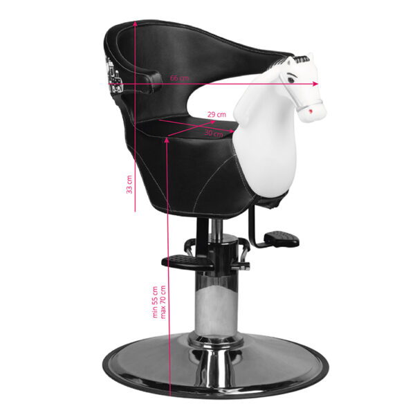 Gabbiano Kinderstoel Kapper Paard Zwart  6