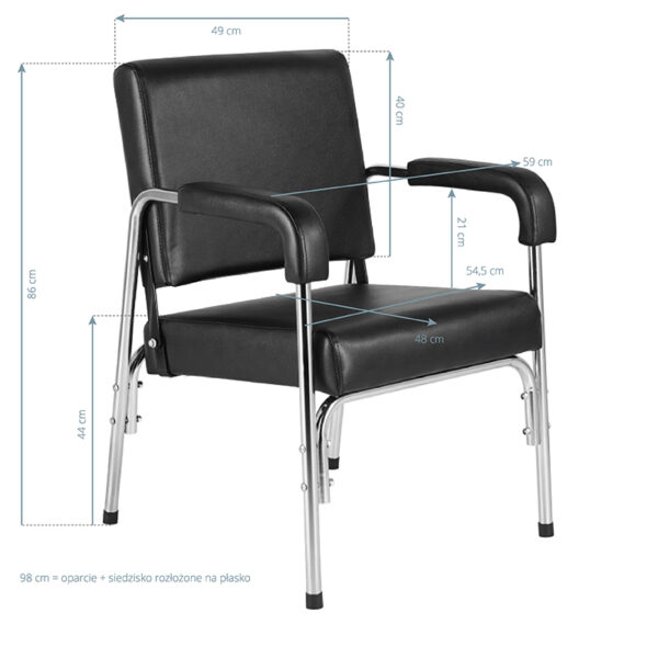 Gabbiano Wasunit Stoel GB-1004 Zwart  9