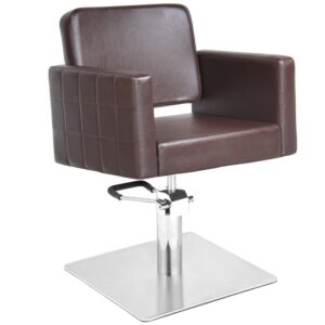 Gabbiano ankara brown hairdressing chair  1
