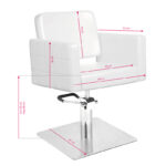 Gabbiano ankara white hairdressing chair  2