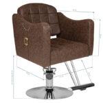 Hair System Kappersstoel 0-90 Bruin  5