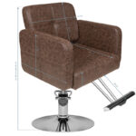 Hair System Kappersstoel HS10 Bruin  5