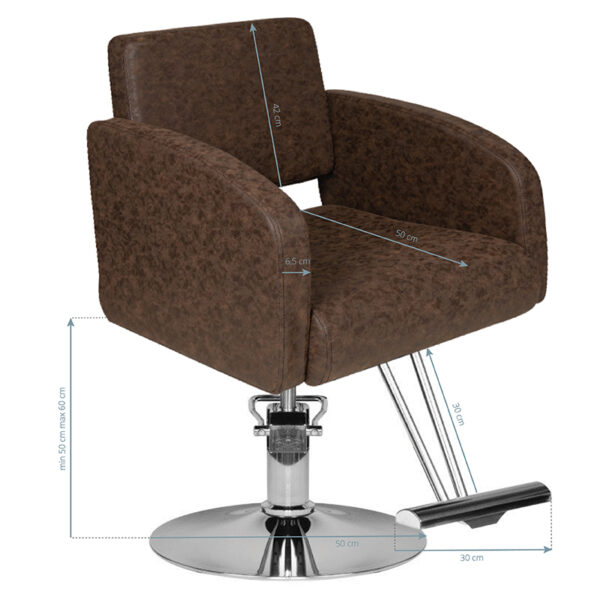 Hair System Kappersstoel HS40 Bruin  5