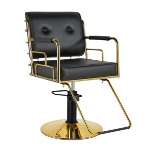 Hair System Kappersstoel Prati Goud Zwart  1