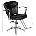 Hair System Kappersstoel SM382 Zwart  5